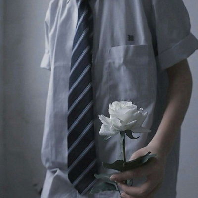 男生部位头像带花,男生拿花半身头像2