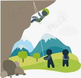 矢量图正在攀岩的男士素材图片免费下载高清psd千库网图片编号9536585
