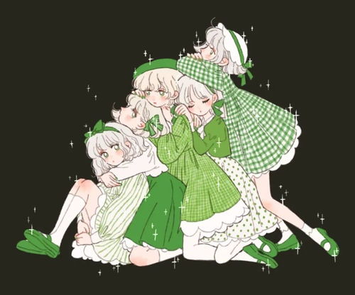 复古又可爱日系动漫美少女穿搭和姐妹一起穿闺蜜头像