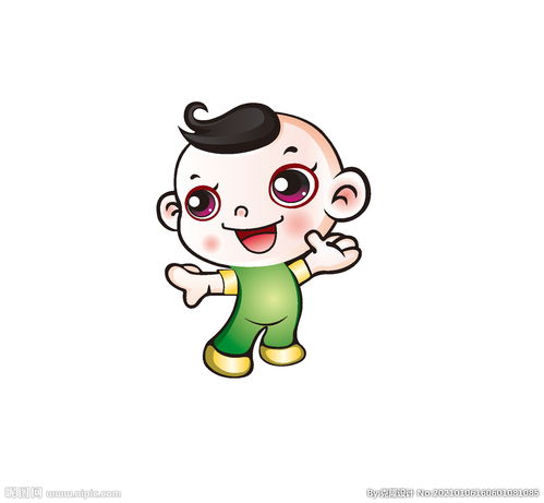 娃娃插画图片
