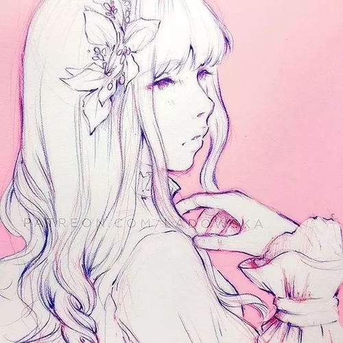 90后美女的小清新二次元动漫手绘,不能错过