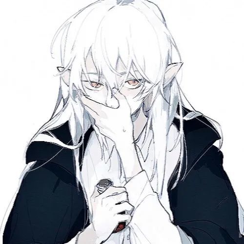 动漫男头手绘插画风小众男生头像