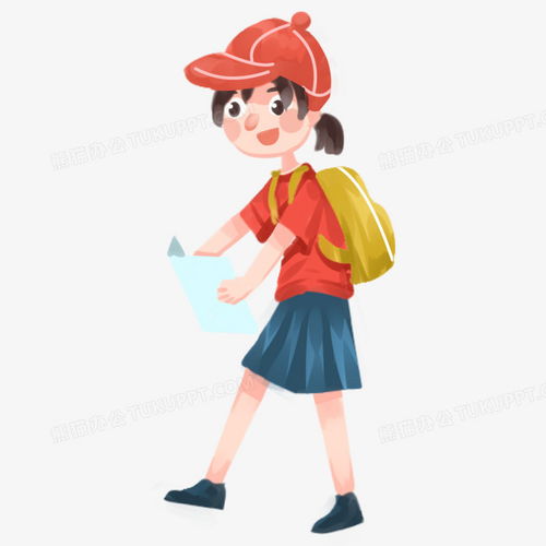 手绘卡通小女孩免抠png图片素材免费下载素材png20002000像素熊猫办公