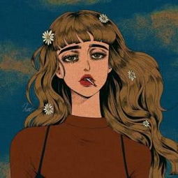 女生小清新失恋动漫头像