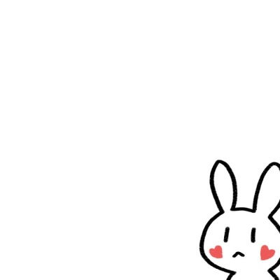 涵软可爱白底小兔子背景图