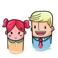 爸爸女儿亲子卡通头像微信头像图片大全