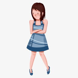 手绘卡通夏季短裙少女图片素材其他格式下载动漫人物大全