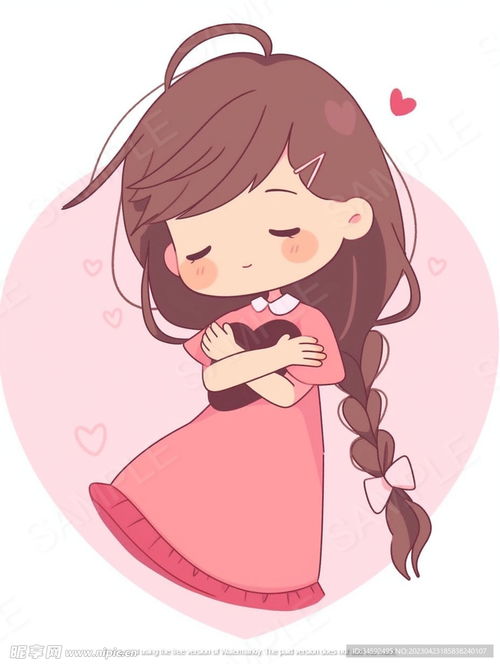 可爱的卡通小女孩睡觉高清图片设计图卡通设计