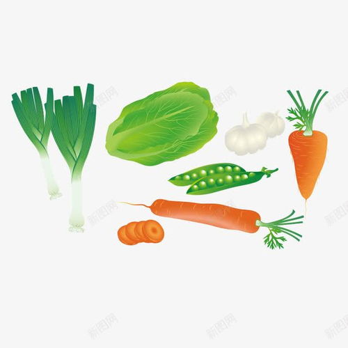 卡通蔬菜食材维生素营养元素免抠png设计图片免费下载页面网页平面电商创意素材豌豆素材