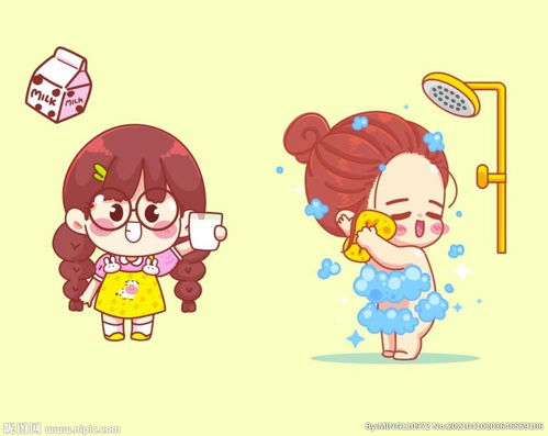 卡通美女图片