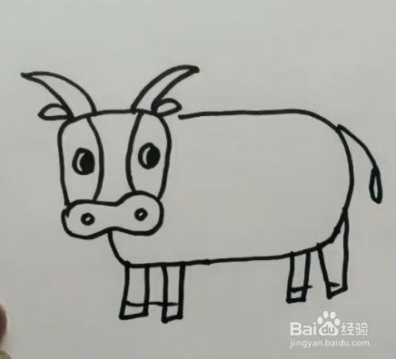 怎样简笔画牛