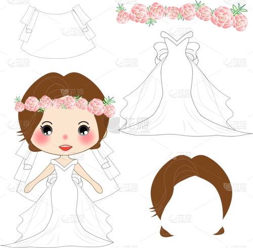 新娘,古服装,婚纱,衣服,白色,白昼,请柬,粉色,毕业礼服,图像纹理
