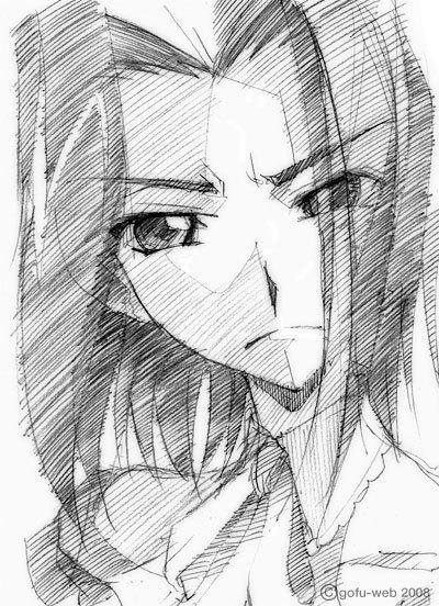 求动漫素描图