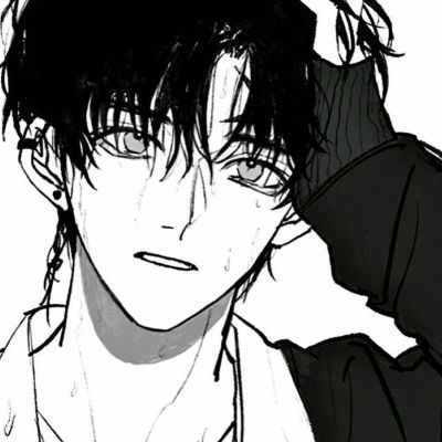 黑白手绘魅力动漫男头集雨大也要男生头像我要个性网