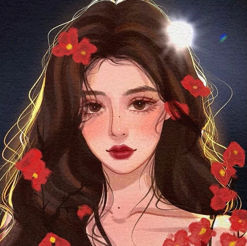 动漫女生头像但愿日子清静,抬头遇见的都是柔情