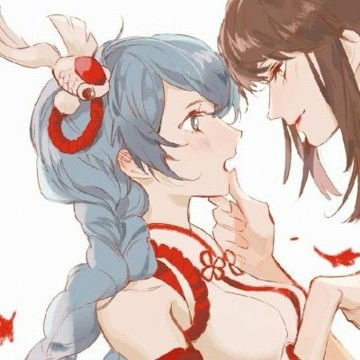 一对高冷古风动漫情侣头像