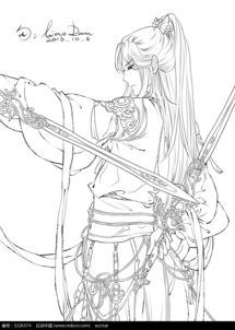 日本武士线稿图片免费下载编号5226374红动网