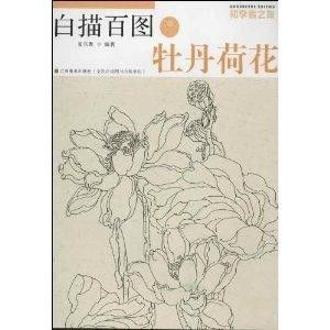 白描百图牡丹荷花