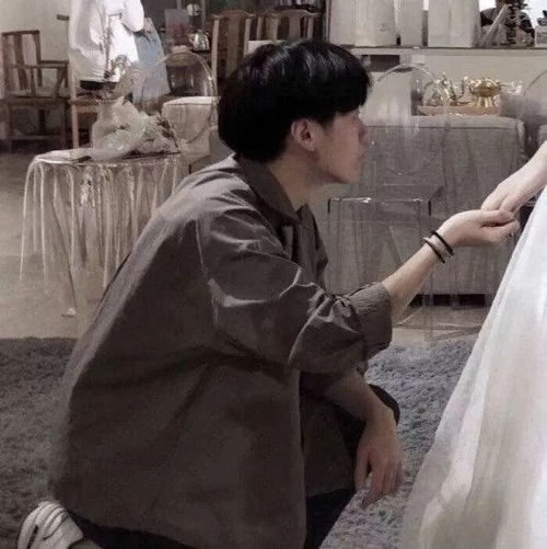 真人婚纱情头定格在最美的时候