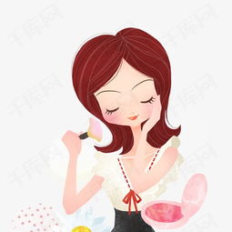 卡通彩妆美女素材图片免费下载高清卡通手绘psd千库网图片编号4048771