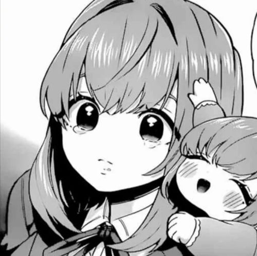 高质量漫画风黑白女漫头
