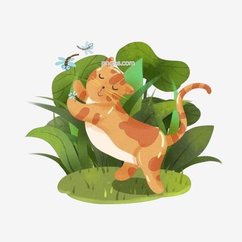炎热夏天草丛中调皮小猫捉蜻蜓卡通元素图片大小2000x2000px图片尺寸2.4mb来自png搜索网pngss.com免费免扣png素材下载草丛荷叶卡通卡通手绘猫蜻蜓夏天小清新植物