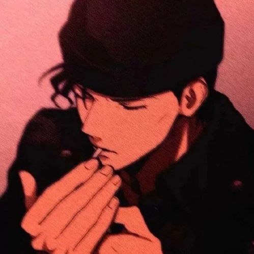 红色系男生漫头跨年男头