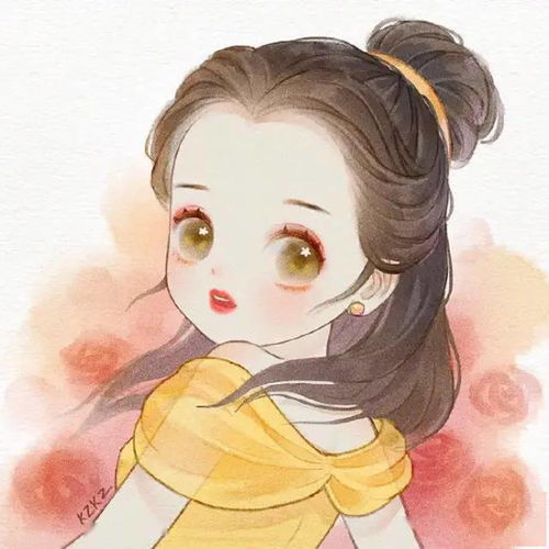 手绘迪士尼公主头像,美哭了