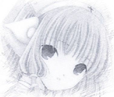 几个人一张的素描萌妹子动漫头像