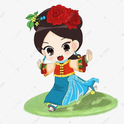 王妃古风美女q版妃嫔q版格格公主大美人素材图片免费下载千库网
