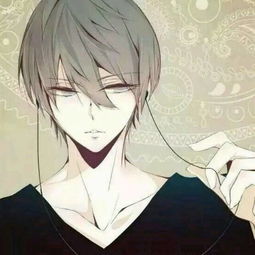 动漫头像黑白线条动漫男生头像