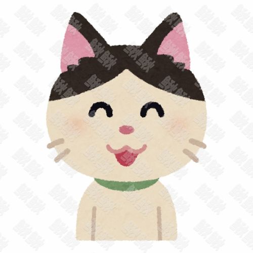 正面微笑的的小狗狗猫咪小猫头像手绘卡通插画手绘png儿童插画免扣素材2阿猫阿狗