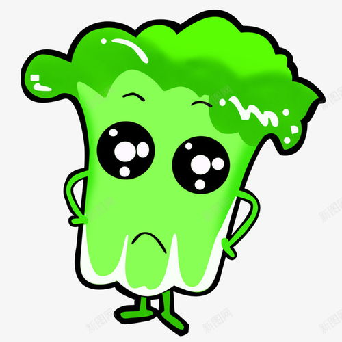 卡通大白菜叉腰哭泣免抠png设计图片免费下载页面网页平面电商创意素材可怜素材