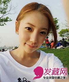 简单清爽的无刘海盘发发型无刘海发型清爽流行9