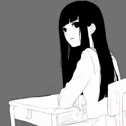 长发披肩学妹背影