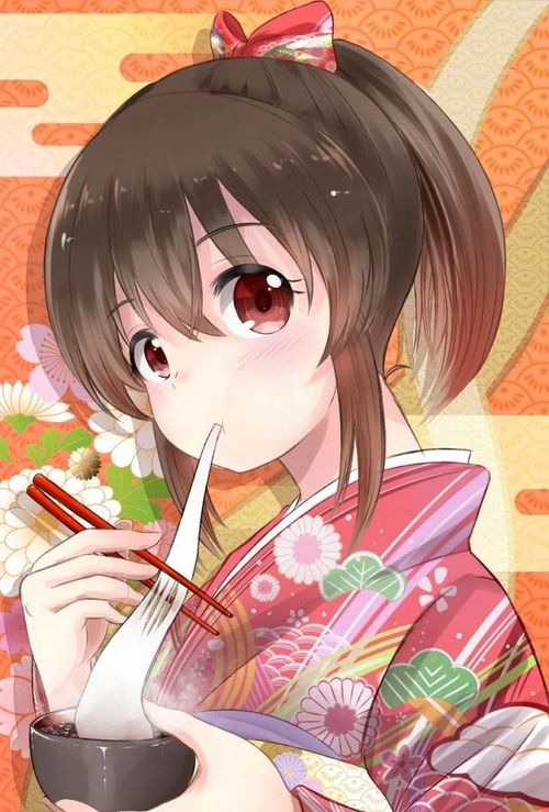 正月吃年糕的美少女图集提前预祝大家新年快乐φω画面有点邪恶哦