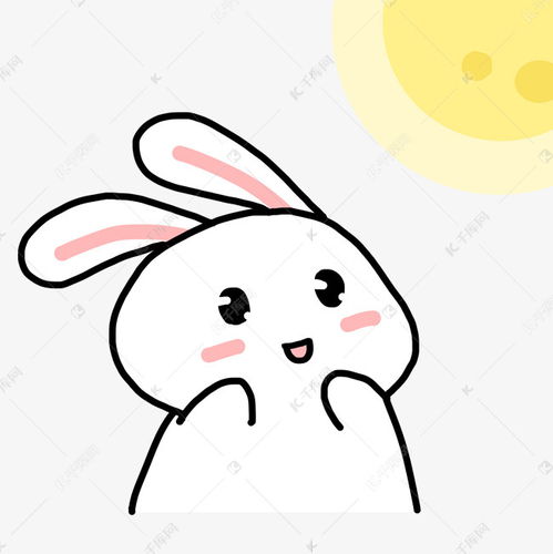 表情赏月中秋表情包月下祈福的卡通兔子素材图片免费下载千库网表情