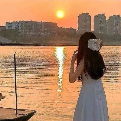 唯美落日头像女生头像落日夕阳日落头像女背景夕阳的照片高清夕阳图片
