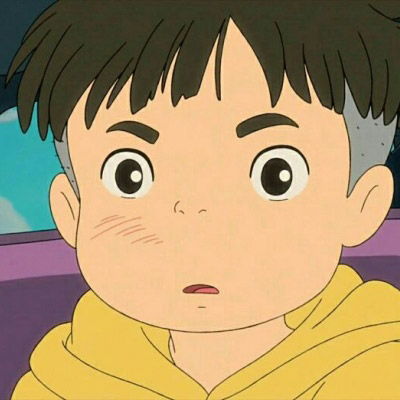 波妞和宗介高清情头分开一对波妞宗介一左一右头像