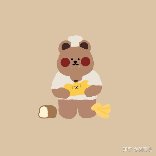 超可爱的小熊头像快来换上叭