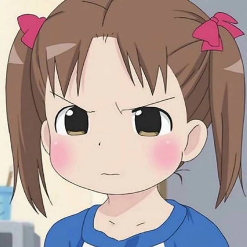 精致女孩的卡通头像