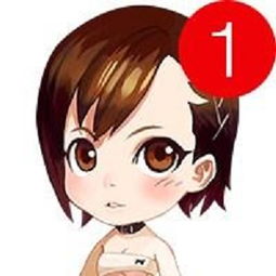 卡通女生带1强迫症微信头像