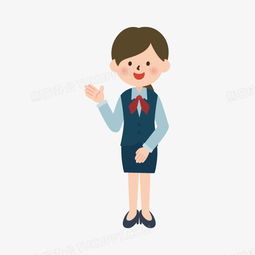 手绘人物卡通小人图标服务员png图片素材免费下载图标png625624像素熊猫办公