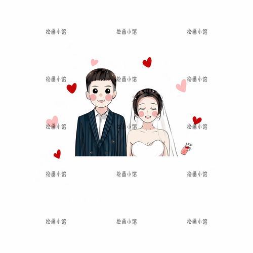 彩萌手绘真人漫画定制卡通q版照片转绘画情侣头像装饰礼物