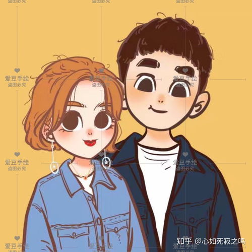 手绘头像情侣头像男生头像女生头像