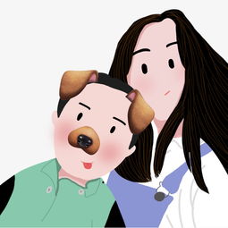 温馨亲情母亲孩子可爱手绘天真图片素材其他格式下载动漫人物大全