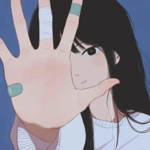 绝美蓝色系动漫头像值得保存