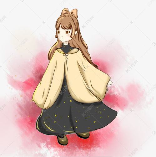 手绘插图卡通人物魔法少女psd源文件素材图片免费下载千库网