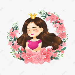 三八妇女节女神的节日卡通手绘素材图片免费下载高清psd千库网图片编号11773968