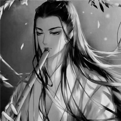 黑白古风动漫男头像,每个人都有一个世界